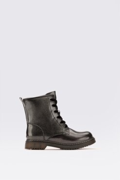 šněrovací bota vysoká Nelli Blu CS102607-12 STŘÍBRNÁ