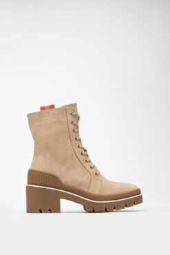 šněrovací bota vysoká Jenny Fairy WS5205-01 BÉŽOVÁ